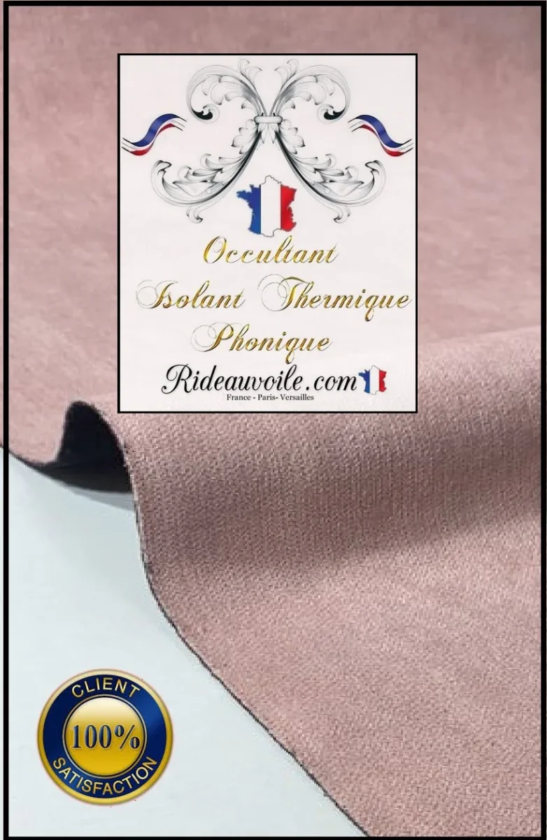 Architecte BTP rénovation Tissu isolation thermique phonique occultant rose