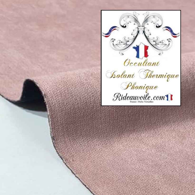 Architecte BTP rénovation Tissu isolation thermique phonique occultant rose – Image 3